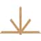 Ekena Millwork Kennewick Timber Gable Bracket, Western Red Cedar, 96"W x 64"H x 1 1/2"D x 5 1/2"F, 16/12 Pitch GBW096X64X0206KEN00SWR - alternate 1